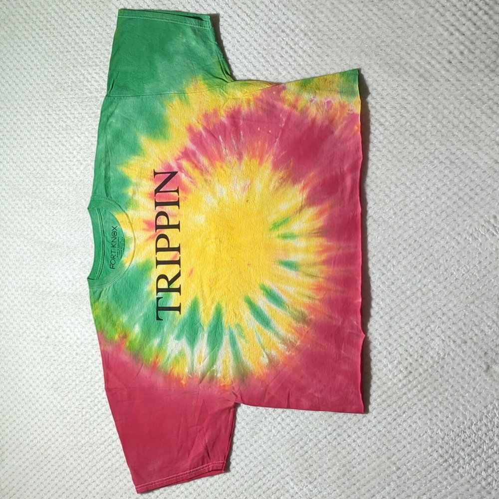 Fort Knox Trippin Tie-Dye Cropped T-Shirt